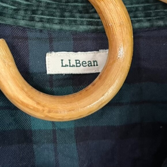 Vintage L.L. Bean Green Corduroy Button Down Women's Small - Picture 3 of 5